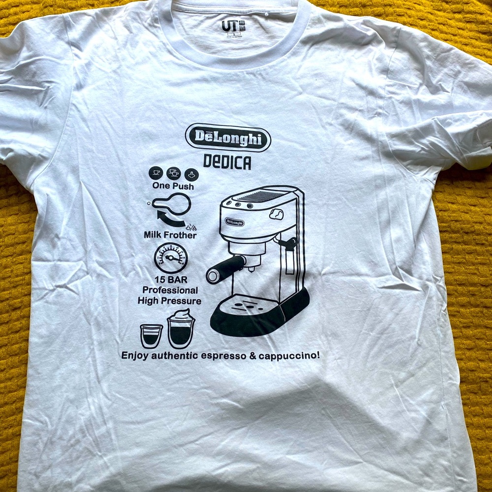 Uniqlo Coffee Print T-shirt (Size S)